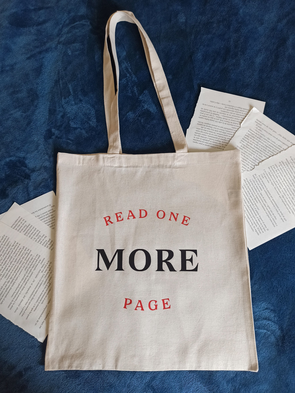 TOTE BAG READ ONE MORE PAGE