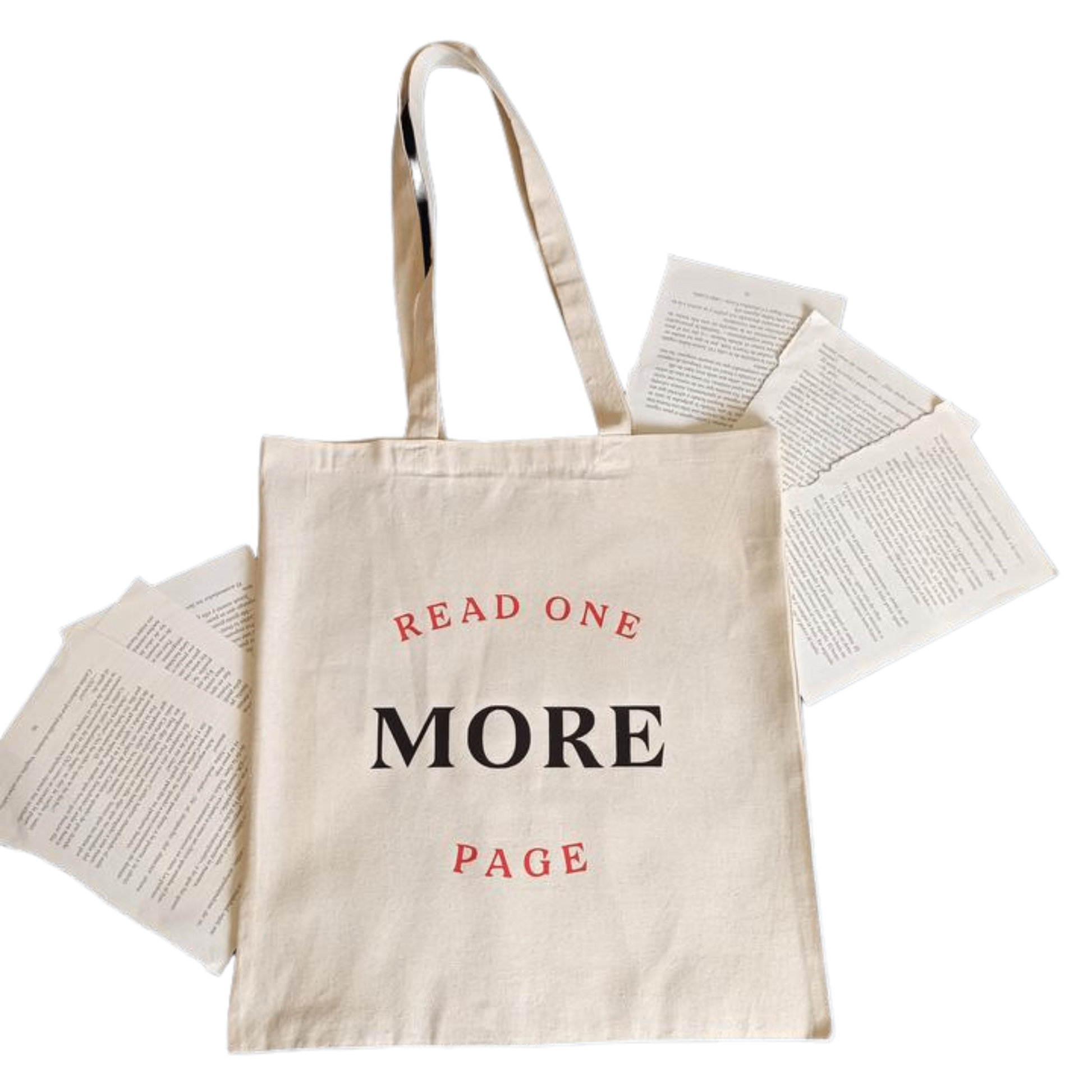 TOTE BAG READ ONE MORE PAGE