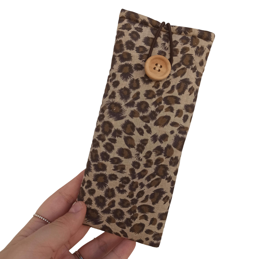 FUNDA GAFAS LEOPARDO