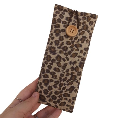 FUNDA GAFAS LEOPARDO